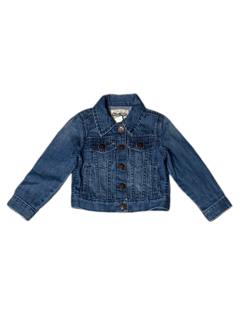 OshKosh B'gosh Girls' Medium Blue Denim Trucker Jacket